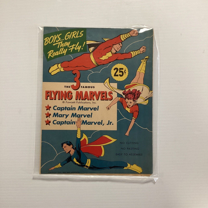 The 3 Flying Marvels Wartime Paper Toy Fawcett Publications (1)