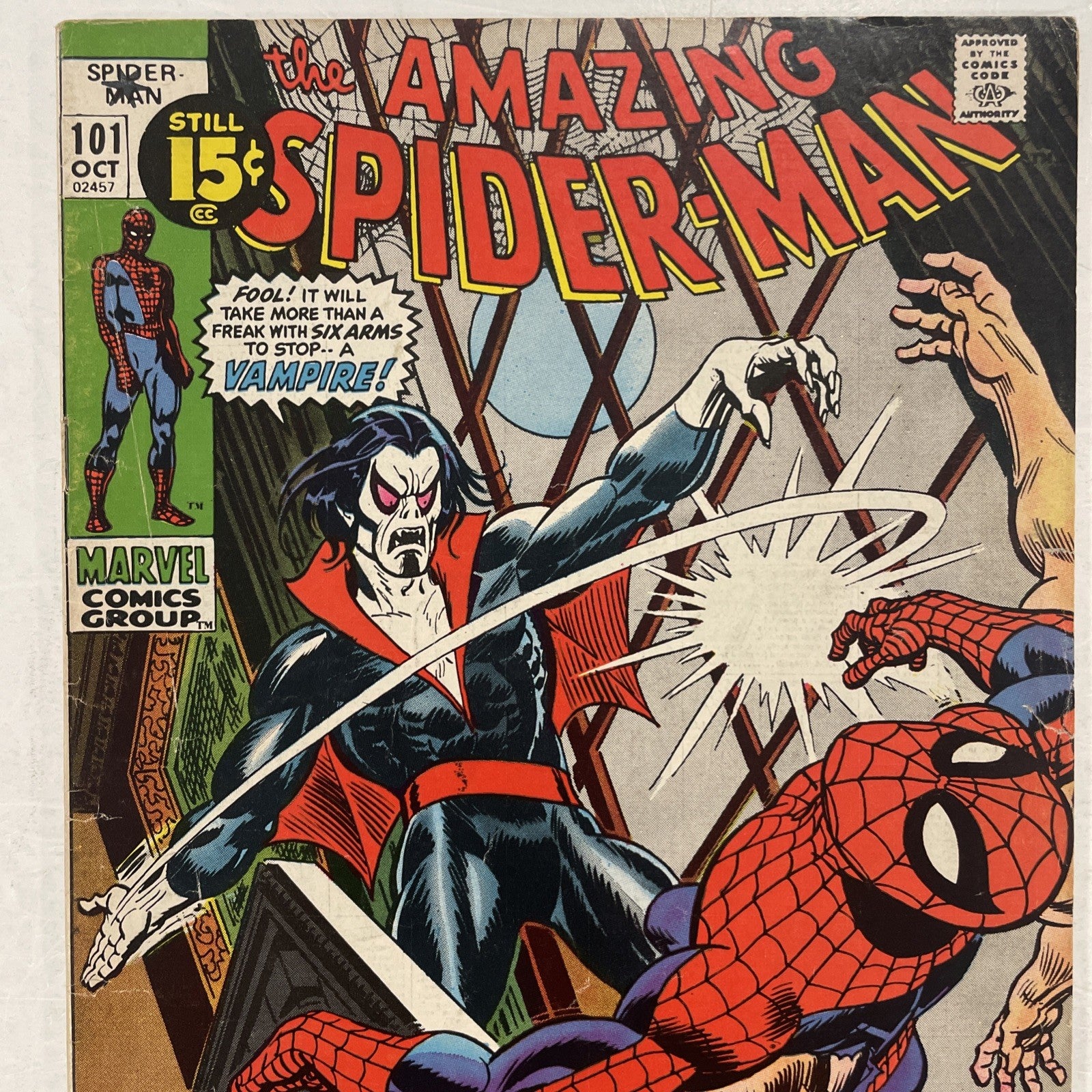 Amazing Spider-Man #101 1971 VG+ 1st Appearance of Morbius National Diamond Sale1