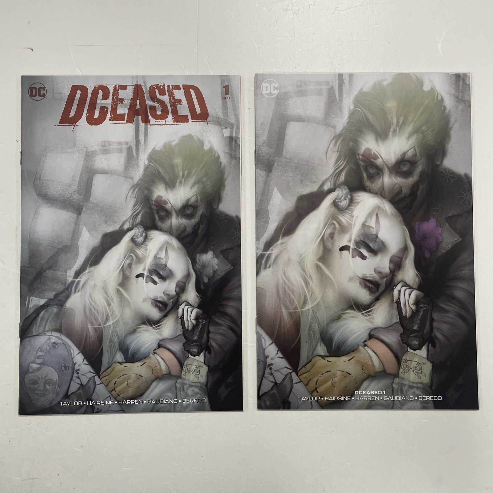 DCeased #1 2019 NM Dan Quintana Joker & Harley Trade Dress & Minimal Variant0