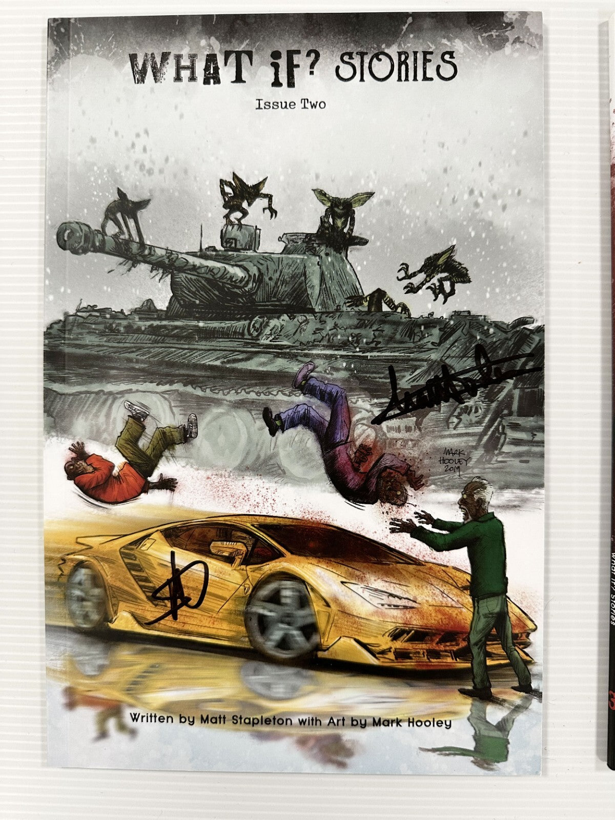 What if? Stories Kickstarter Graphic Novels #1-3 Zombie Signed Matt Stapleton +3