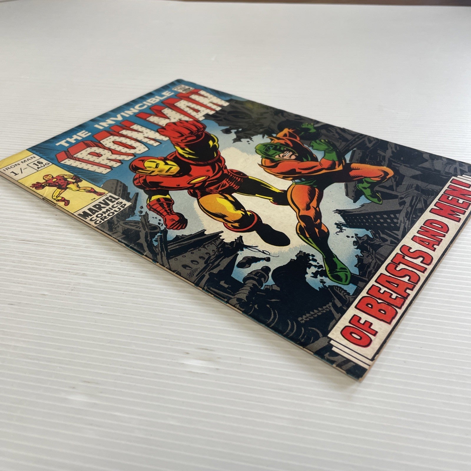 The Invincible Iron Man #16 1969 VG/FN Pence Copy3