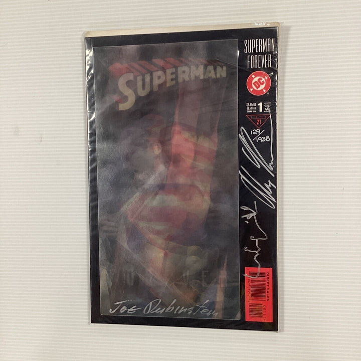 Superman Forever #1 1998 Lenticular Cover Signed Alex Ross