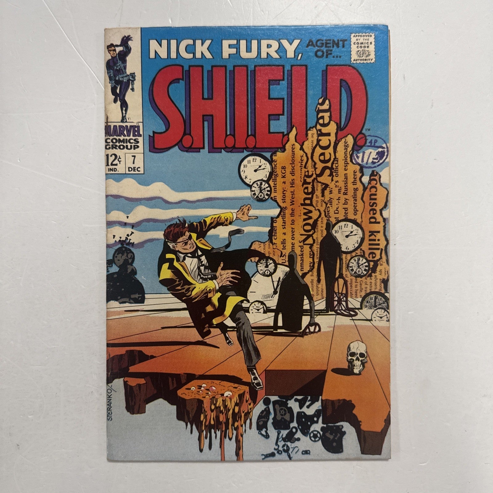 Nick Fury Agent of SHIELD #7 1968 FN- Pence Stamp Classic Steranko0