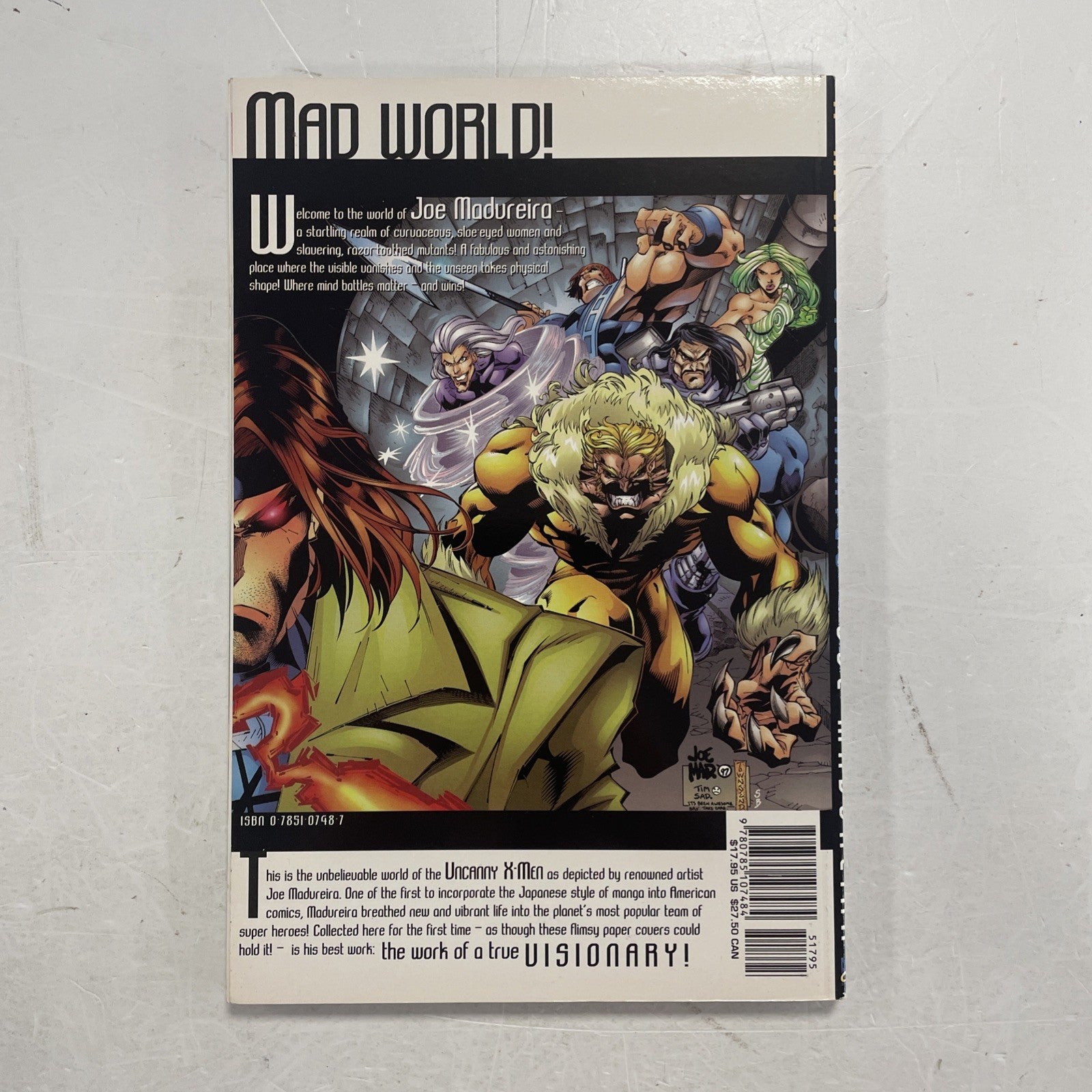 X-Men Visionaries Joe Madureira Marvel 2001 Paperback3