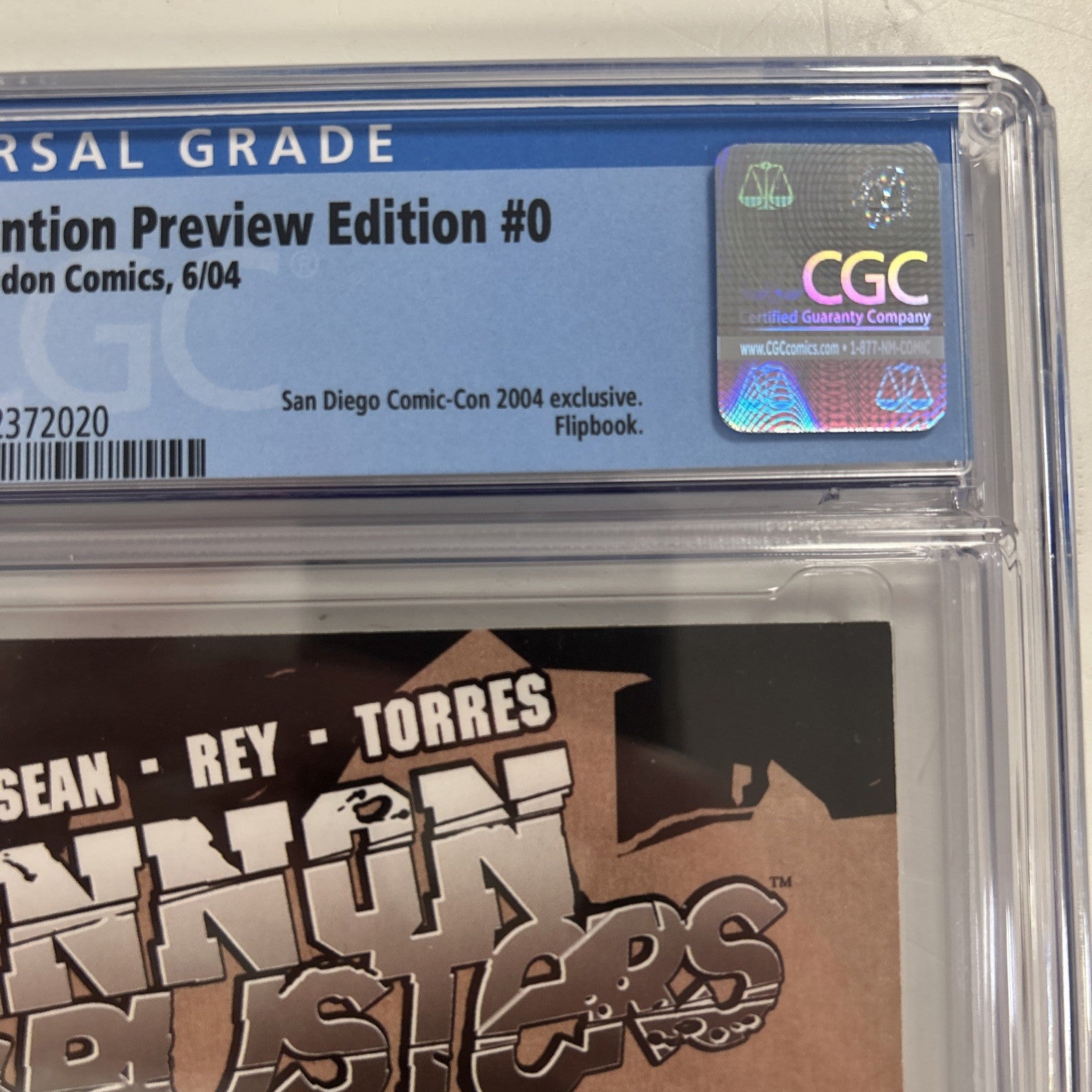 Cannon Busters #0 2004 CGC 9.6 San Diego Comic Con Exclusive Udon SDCC Netflix5