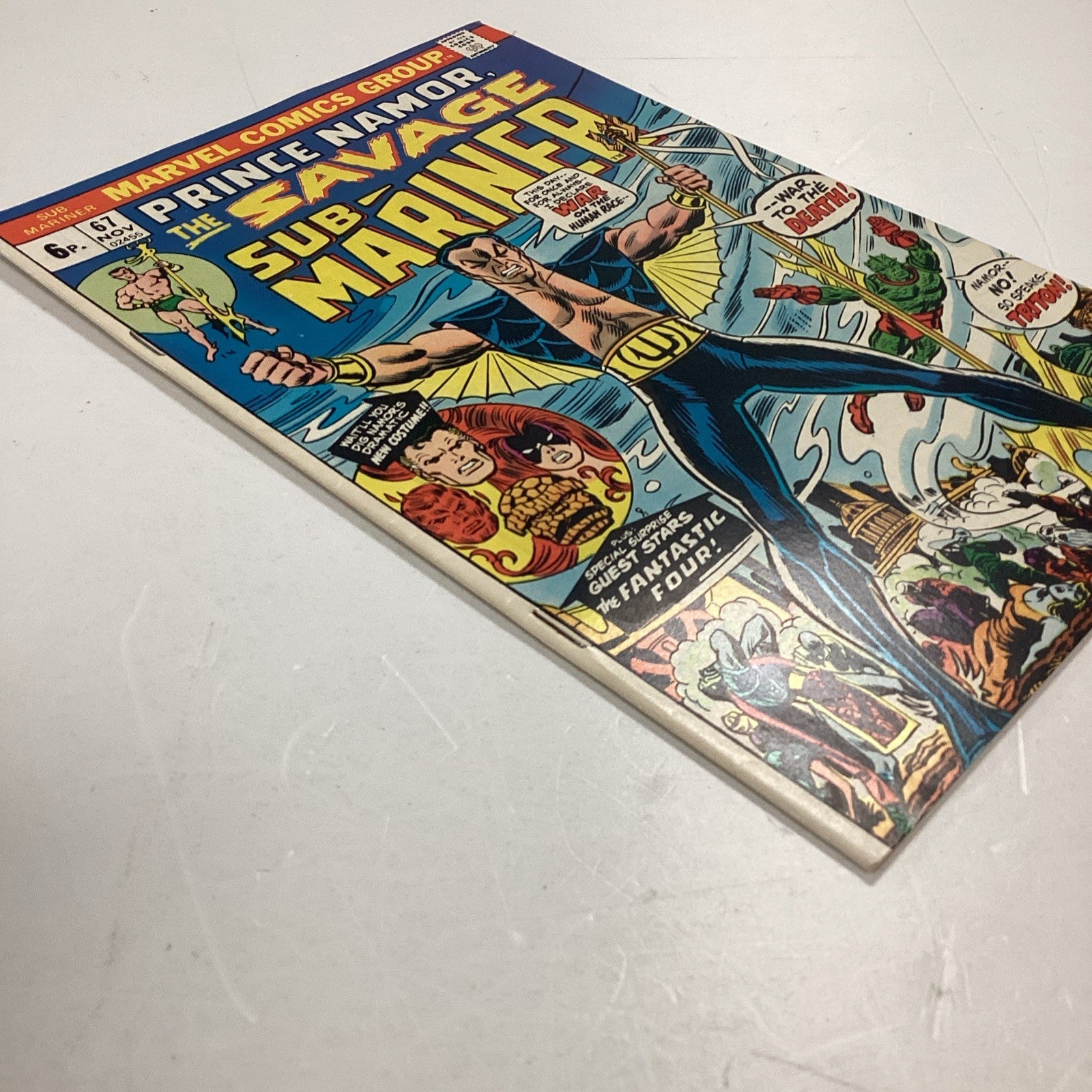 The Savage Sub-mariner #67 1973 FN/VF New Costume **Small rust spots on staples3