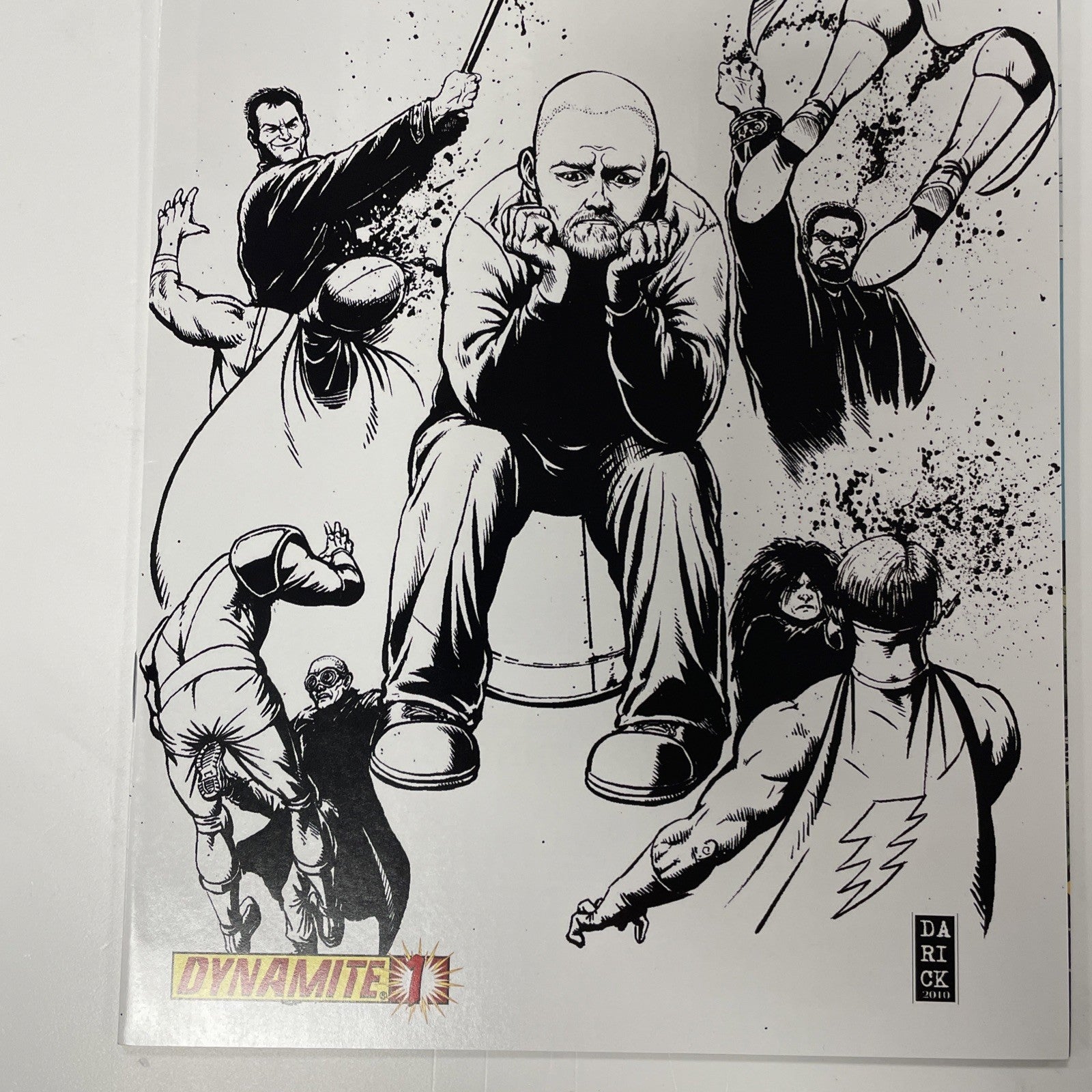 The Boys Highland Laddie #1 2010 NM Black & White 1:25 Sketch Variant2