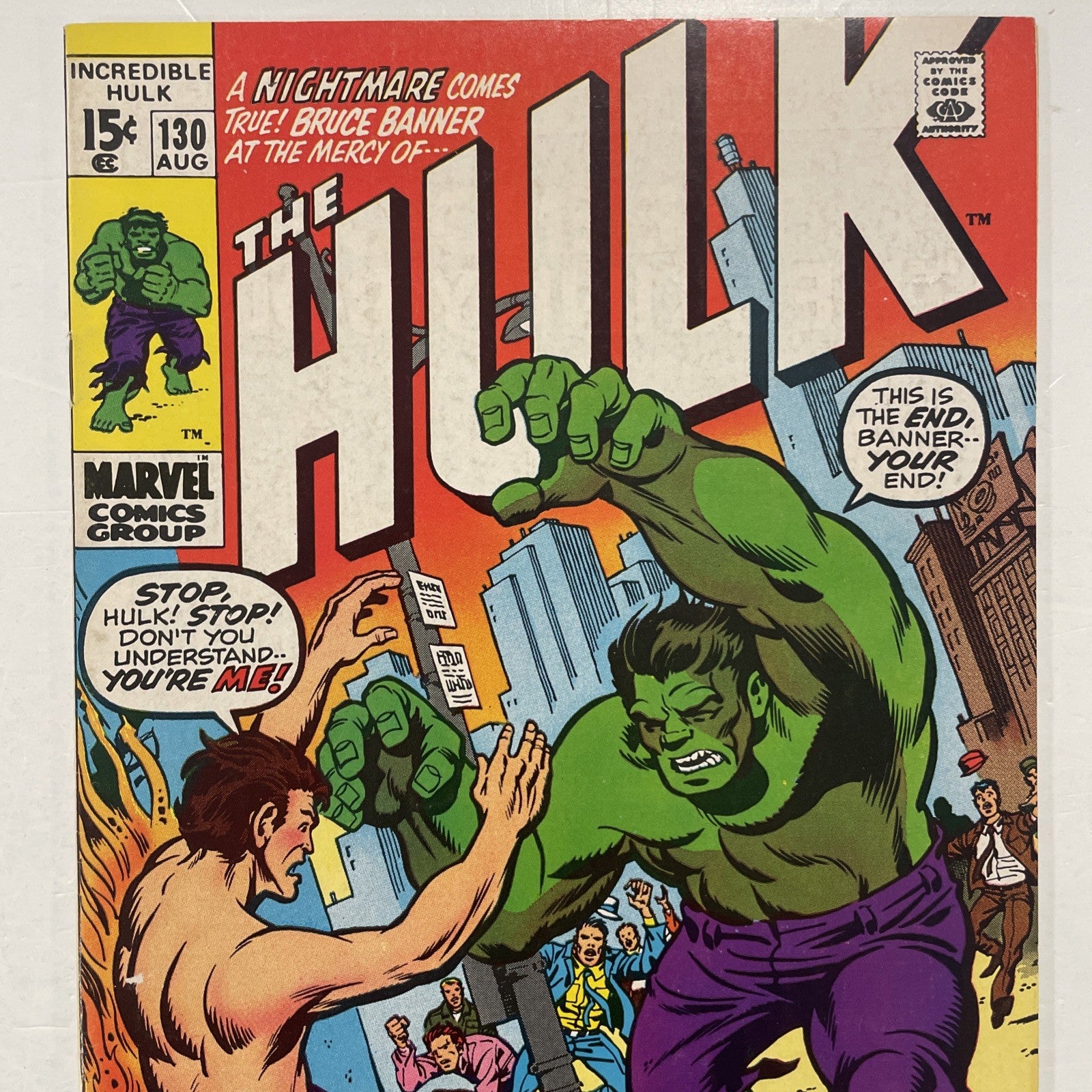 Incredible Hulk #130 1970 FN/VF1