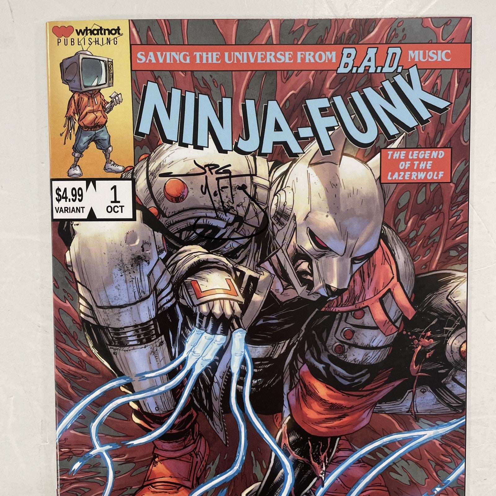 Ninja Funk #1 2022 Spider-man #1 Homage Cover Signed by JPG McFly with CoA1