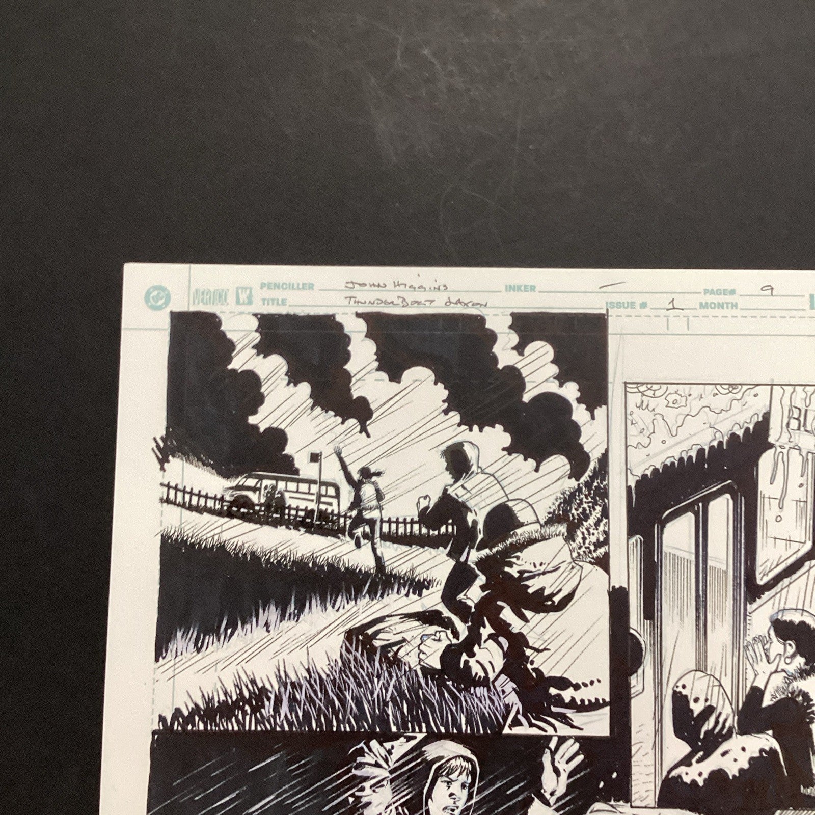 Original Artwork for Thunderbolt Jaxon #1 Page 9 By John Higgins 20064