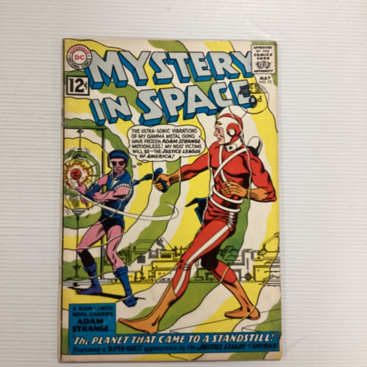 Mystery In Space #75 1962 VG/FN Adam Strange & JLA Pence Stamp