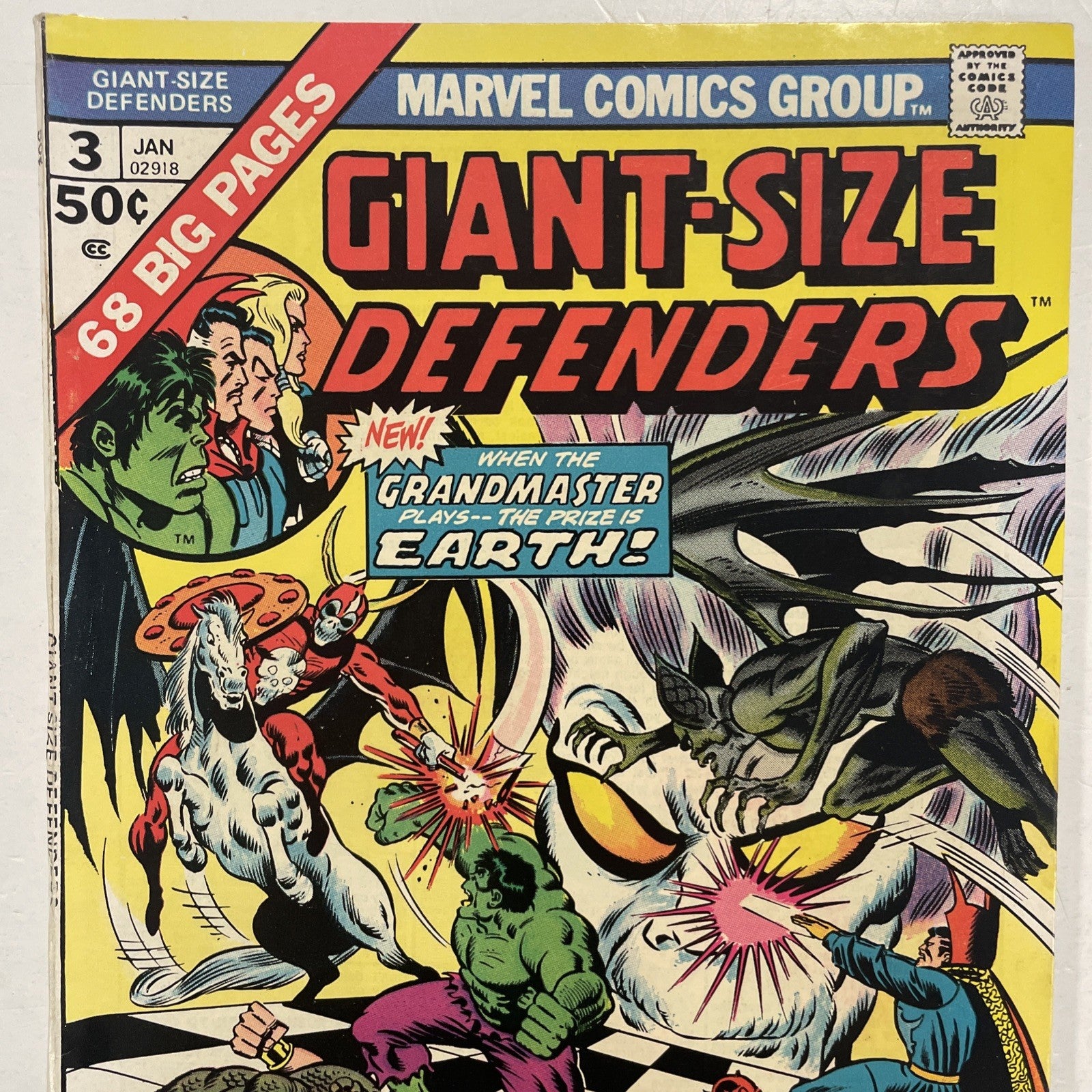 Giant-Size Defenders #3 1975 FN 1st Appearance of Korvac1