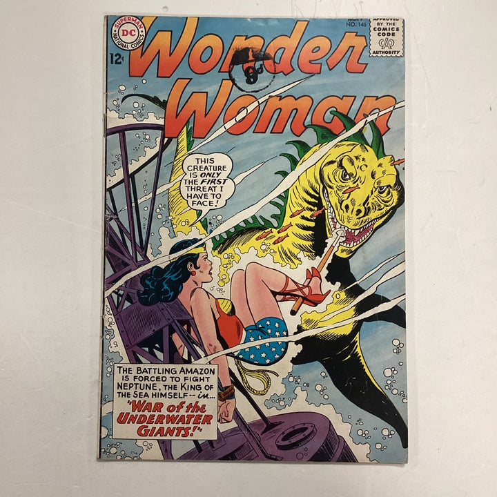 Wonder Woman #146 1964 VG Pence Stamp0