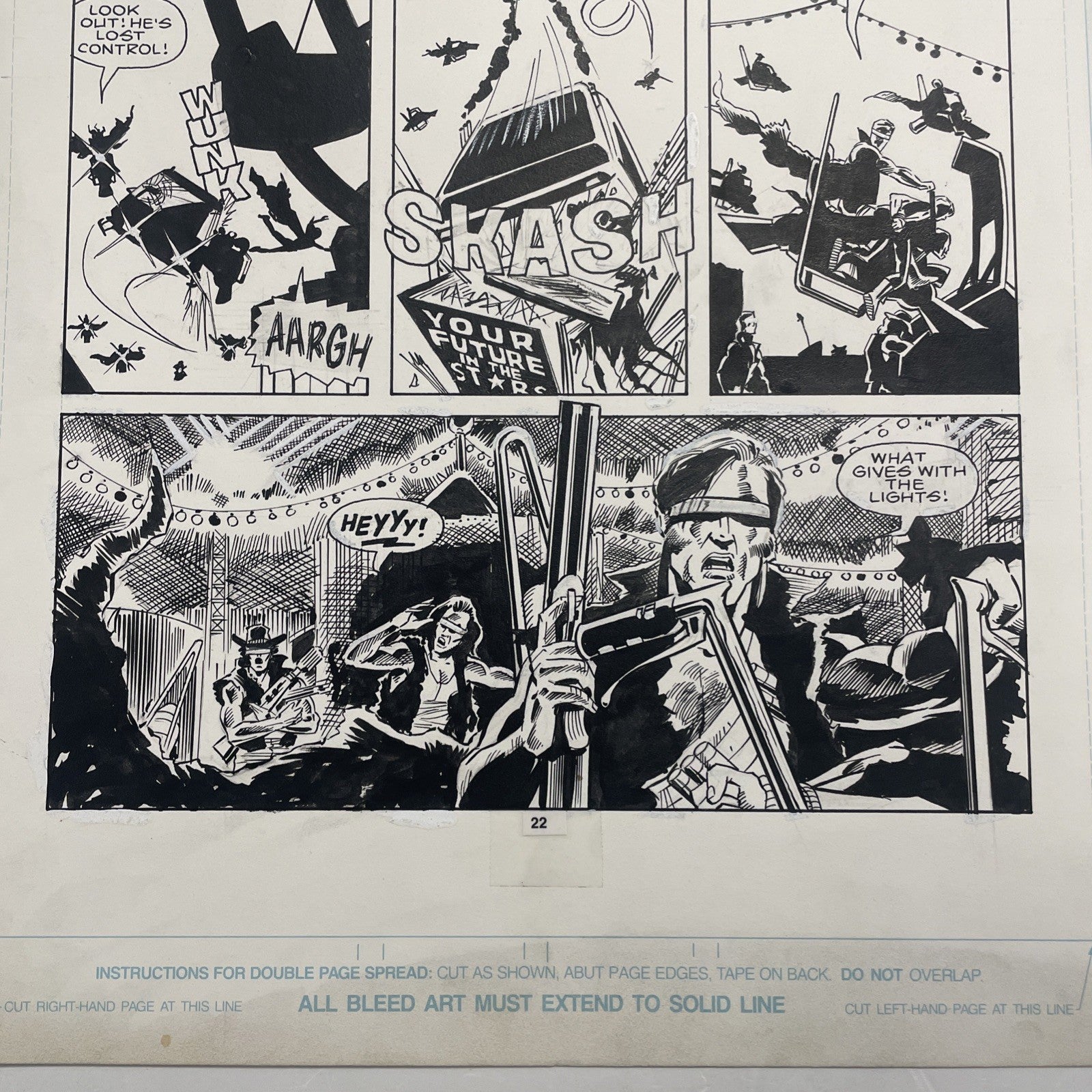 Lee Sullivan Original Art for Marvel's Robocop #8 Page 22 19908