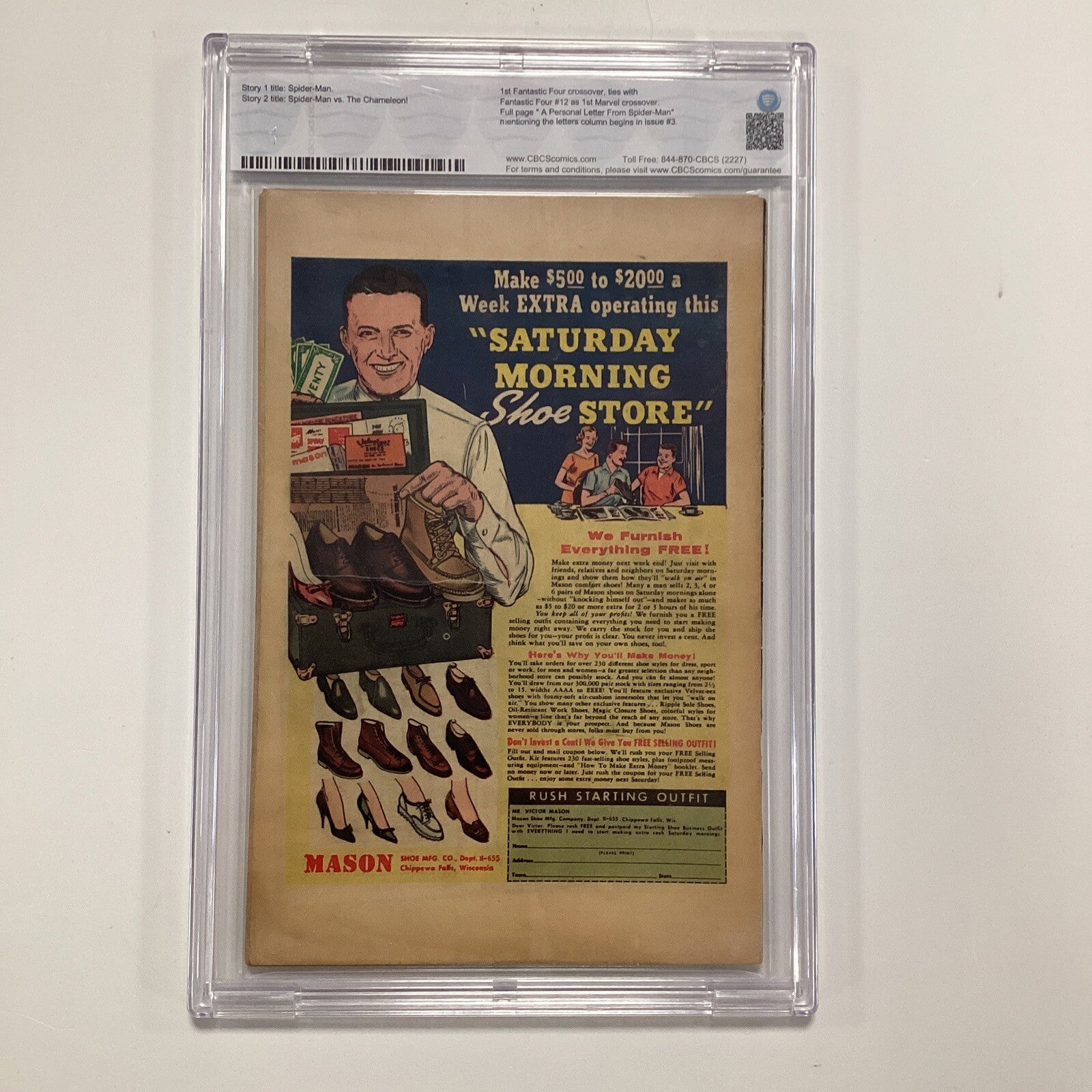 Amazing Spider-Man #1 1963 Off-White/White CBCS 5.5 UK Edition8