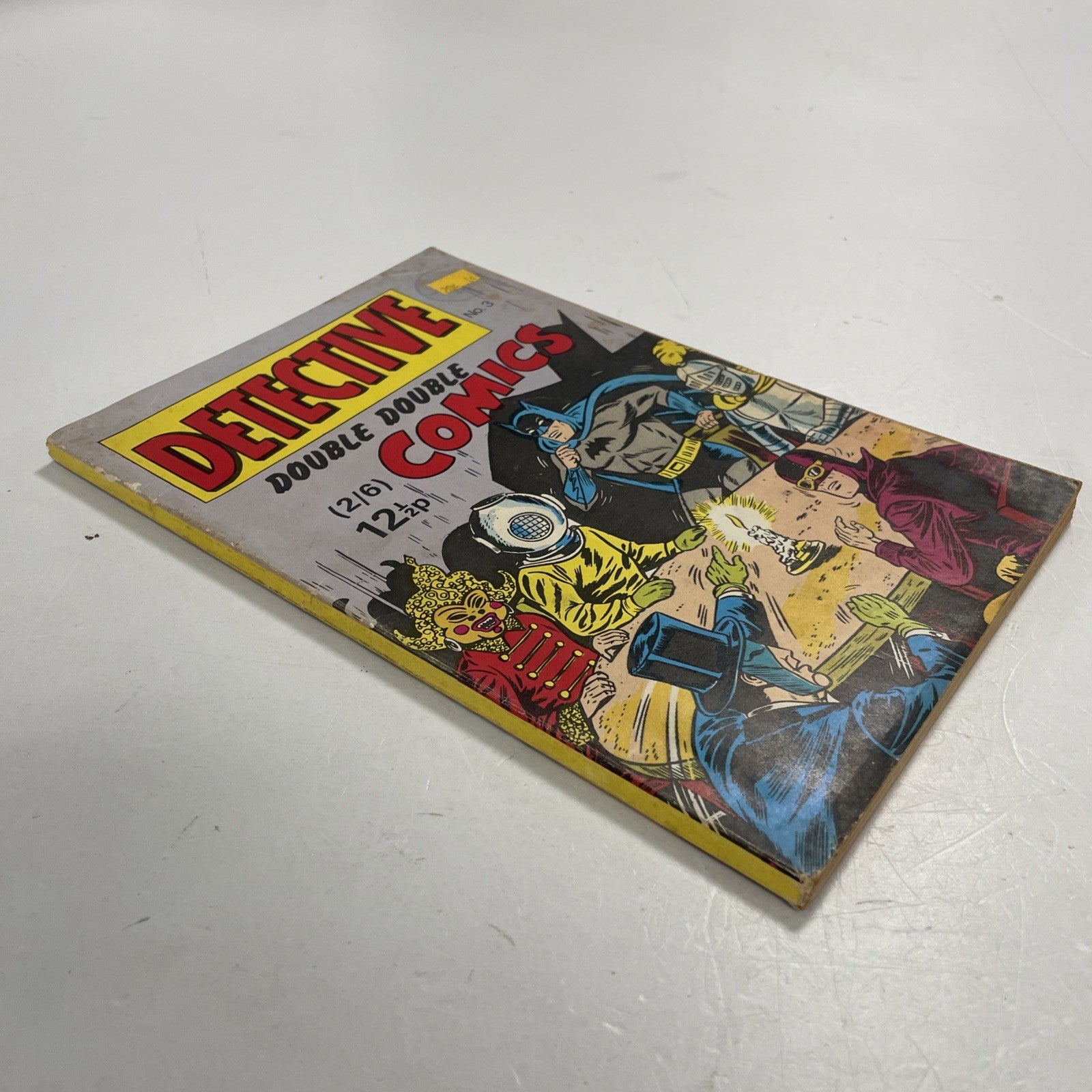 Detective Double Double Comics #3 1968 Low Grade Cent Stamp & Sticker on Front C3