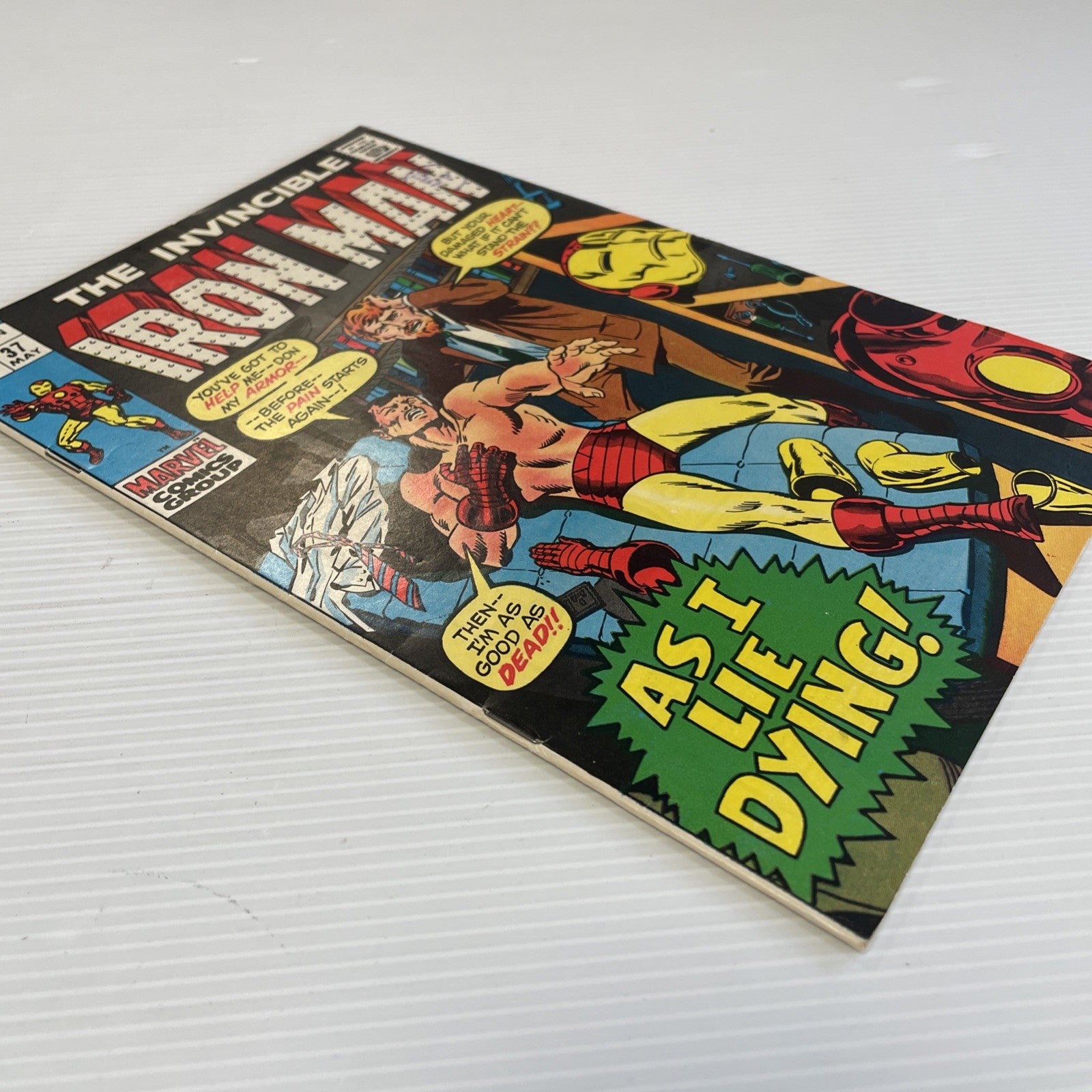 Iron Man #37 1971 FN/VF Pence Stamp 1st App Foreman3