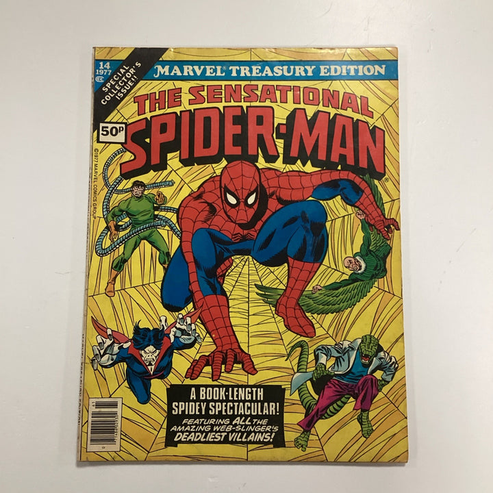 Marvel Treasury Edition #14 The Spectacular Spider-Man 1977 VG/FN Pence Copy0