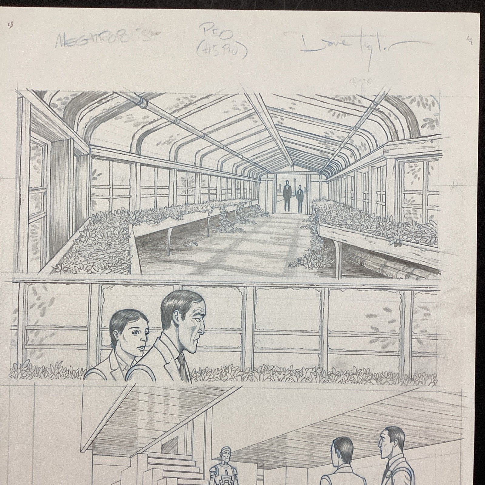 Original Artwork for Judge Dredd Megatropolis  Page 53 By Dave Taylor 20213