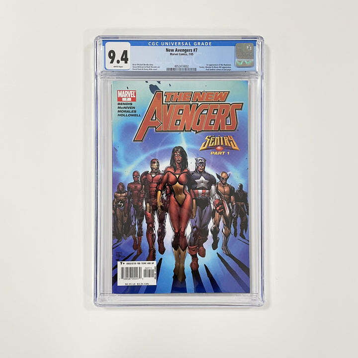 New Avengers #7 Vol 1. CGC 9.4 Slabbed Comic. 2005 Cent Copy0