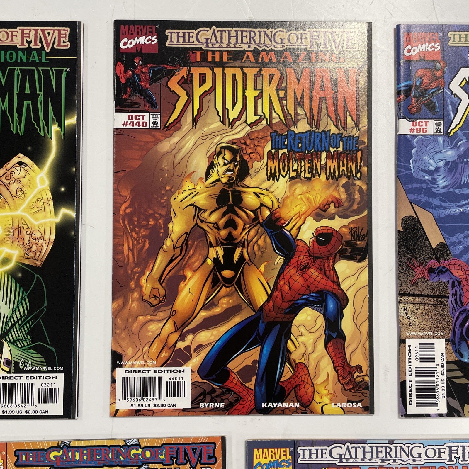 Spider-Man: The Gathering of Five #1-5 1998 Complete Set VF/NM2