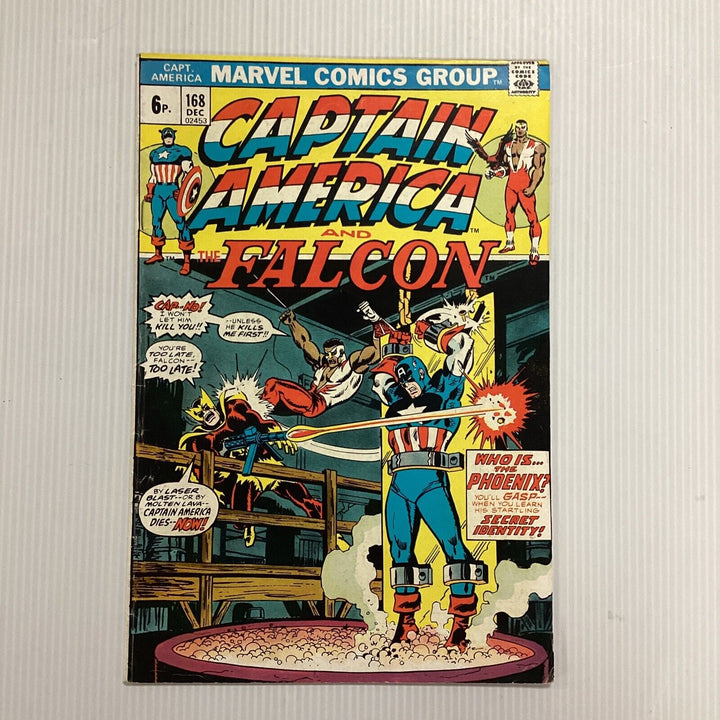 Captain America #168 1973 FN- 1st Appearance of Helmut Zemo pence copy