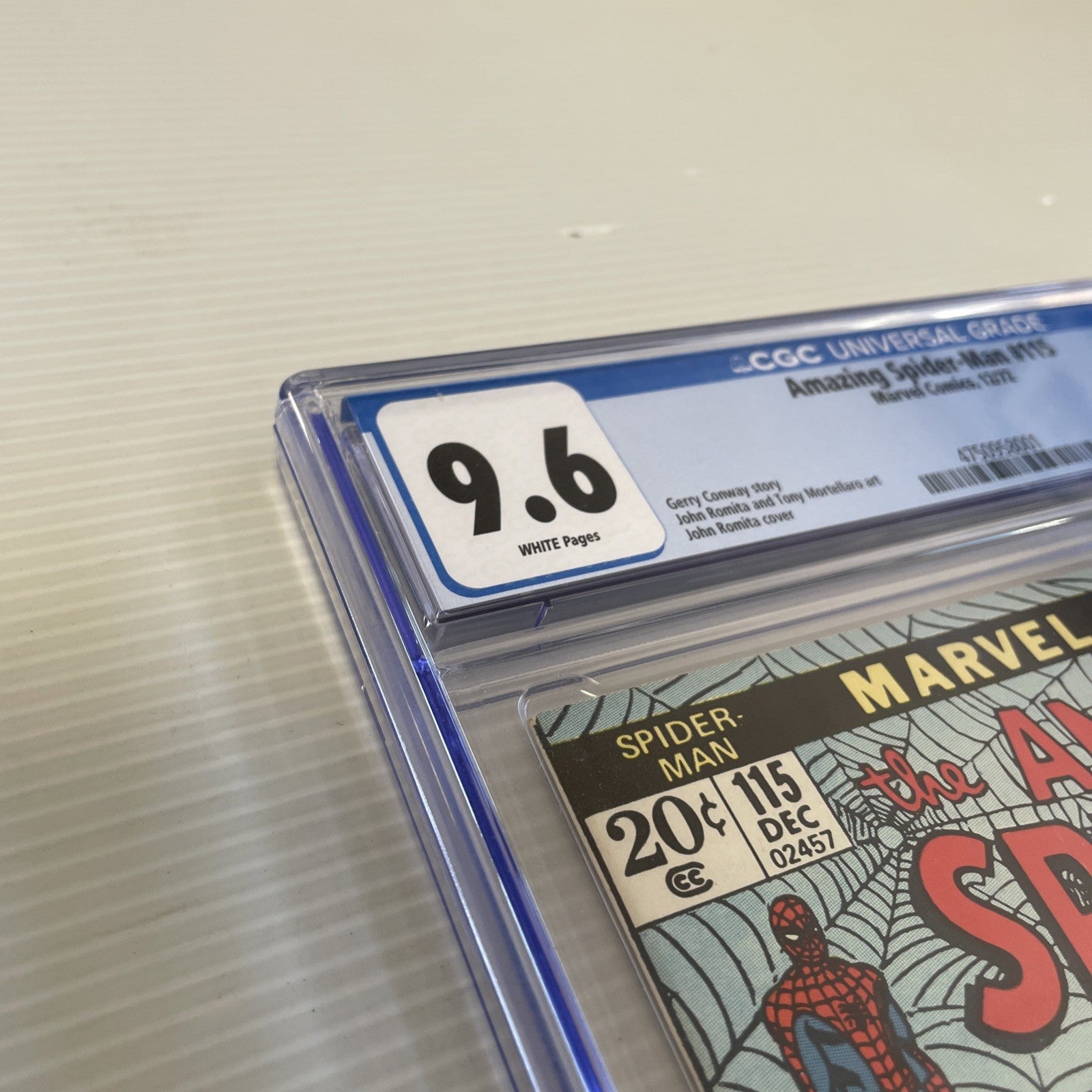 Amazing Spider-man #115 1972 CGC 9.6 White Pages Romita Cover & Art Doc Oc App1
