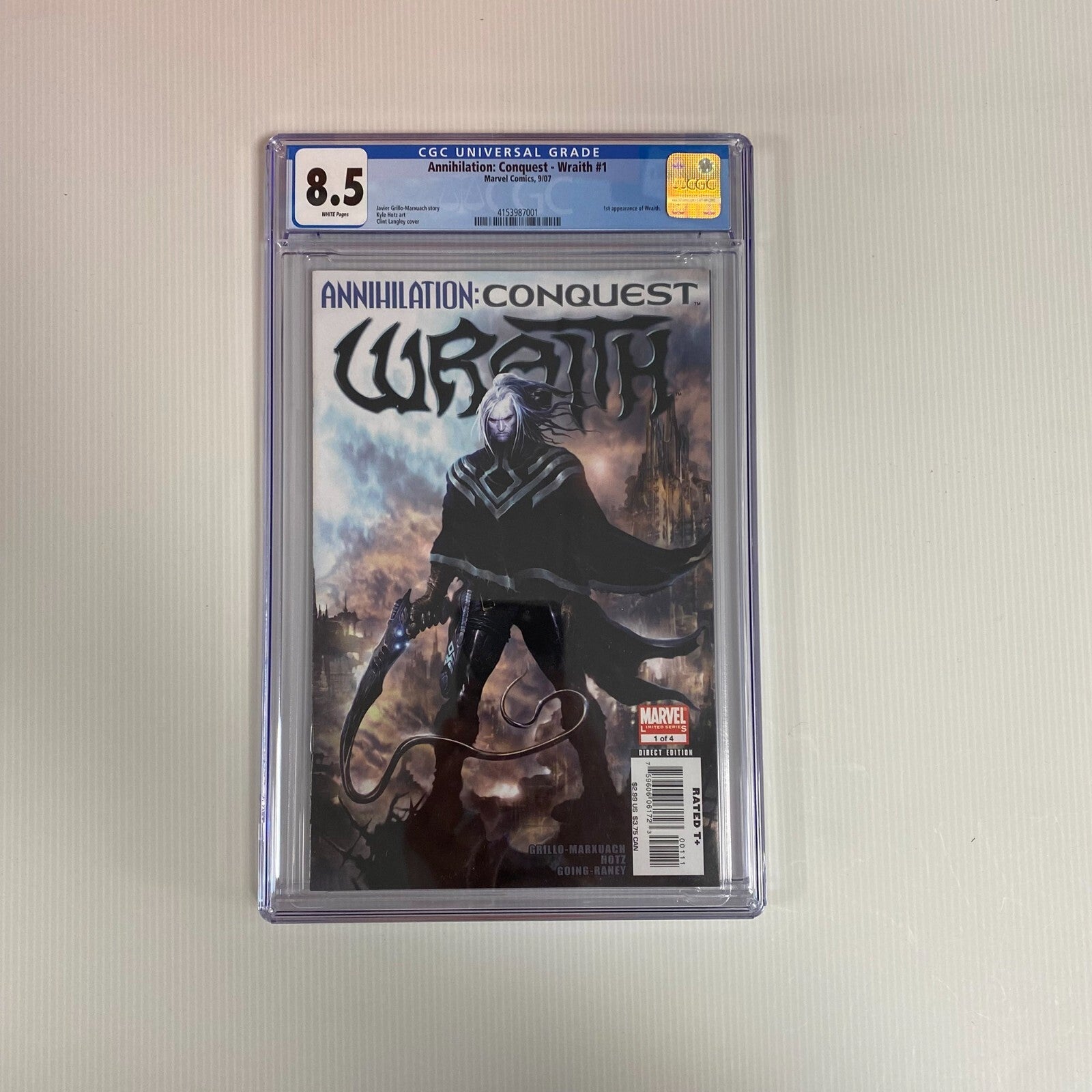 Marvel Annihilation: Conquest - Wraith #1 2007 8.5 CGC White Pages 1st Wraith0