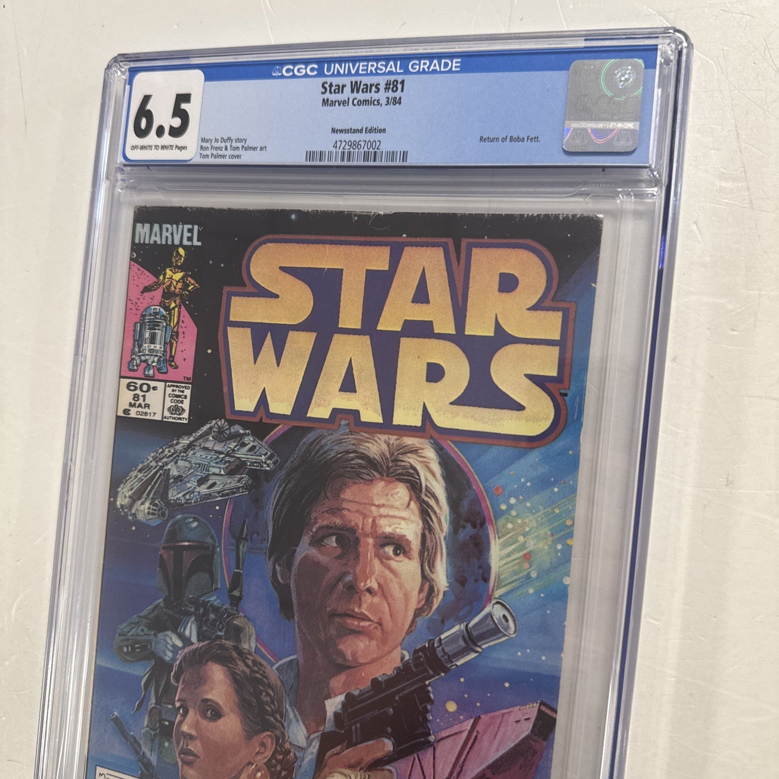 Star Wars #81 1984 CGC 6.5 Off-White to White Newsstand Boba Fett Returns1