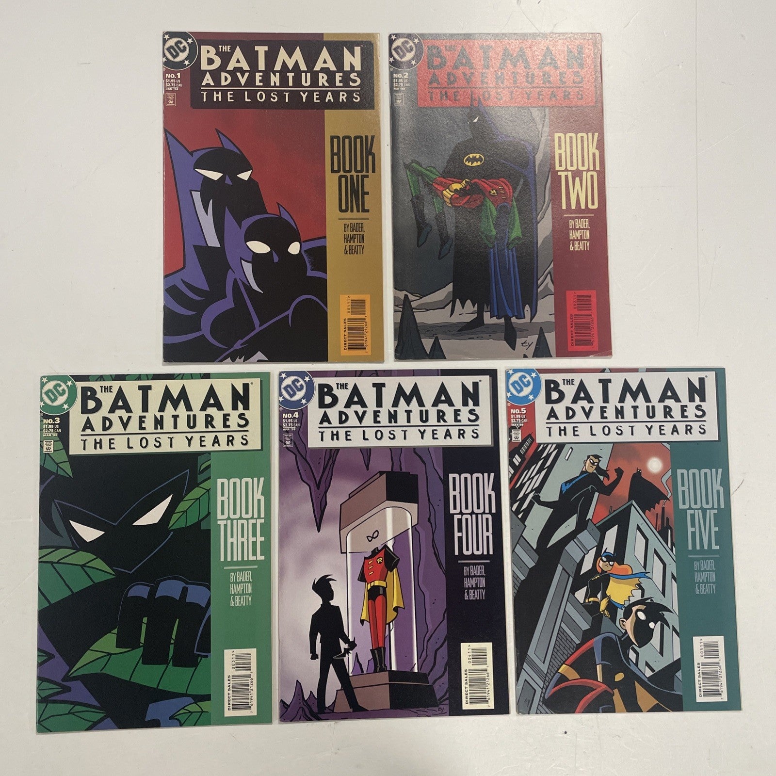 Batman Adventures The Lost Years #1-5 1998 Mid Grades Complete Set0