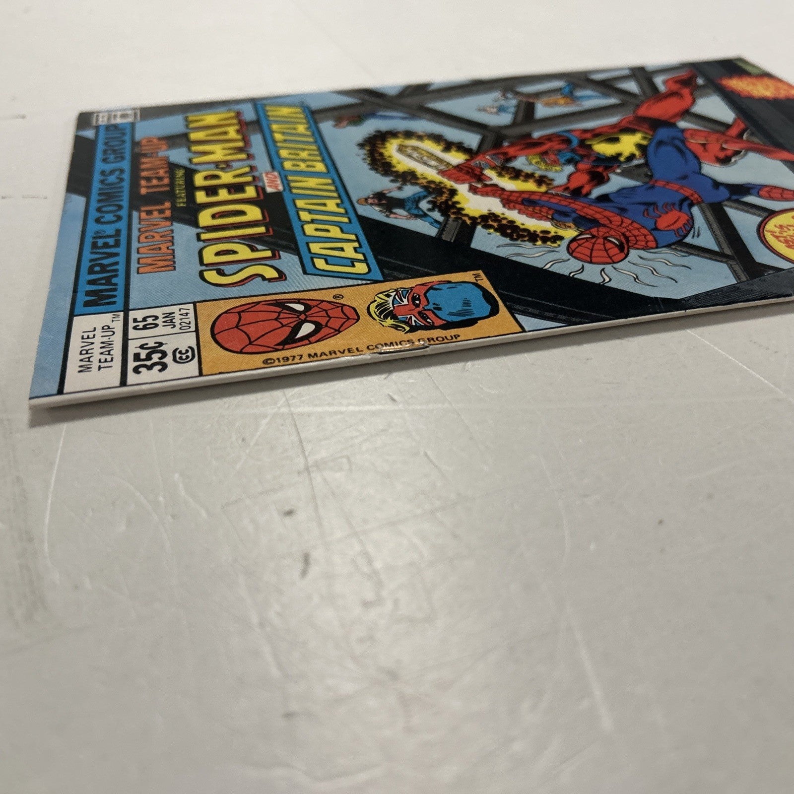 Marvel Team-Up #65 1978 FN Spider-Man & Captain Britain 1st US App.3
