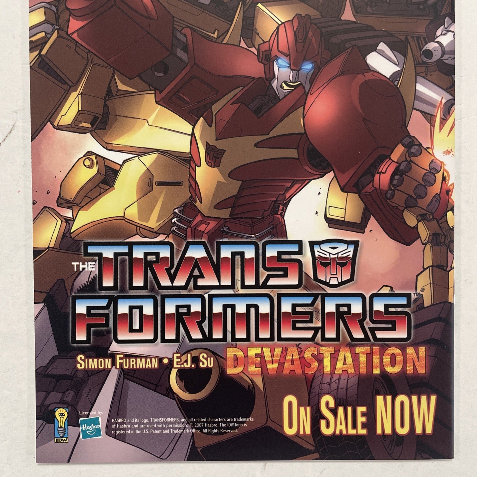 Transformers Best Of The UK Dinobots #3 2007 RI-B Nick Roche 1:25 Variant IDW6