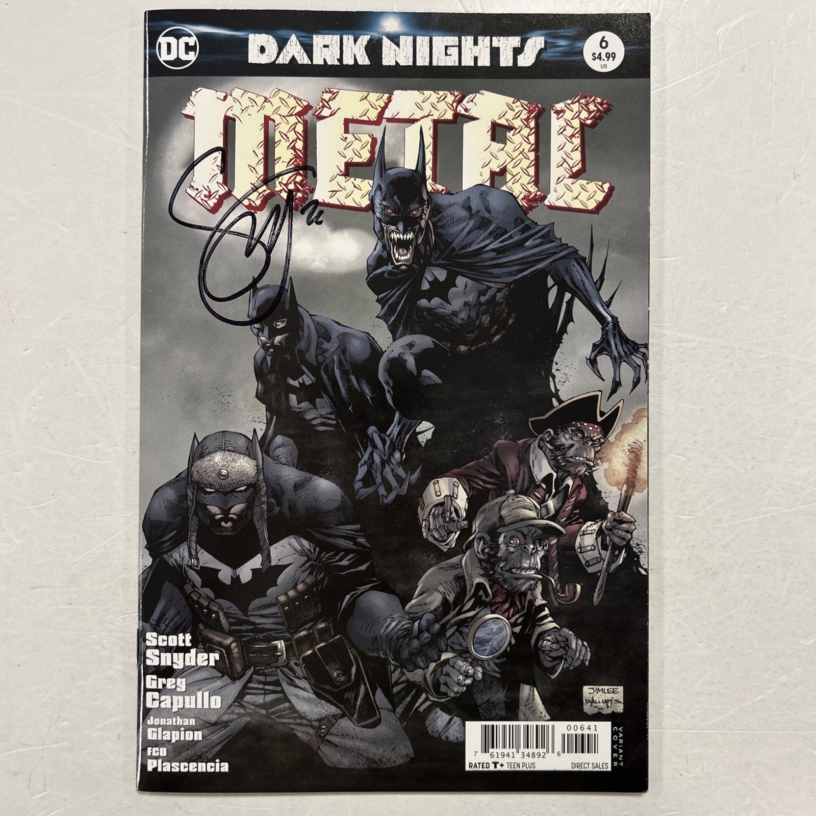 Dark Knights Death Metal #6 2018 NM Signed Scott Snyder *Signed at Thoughtbubble0