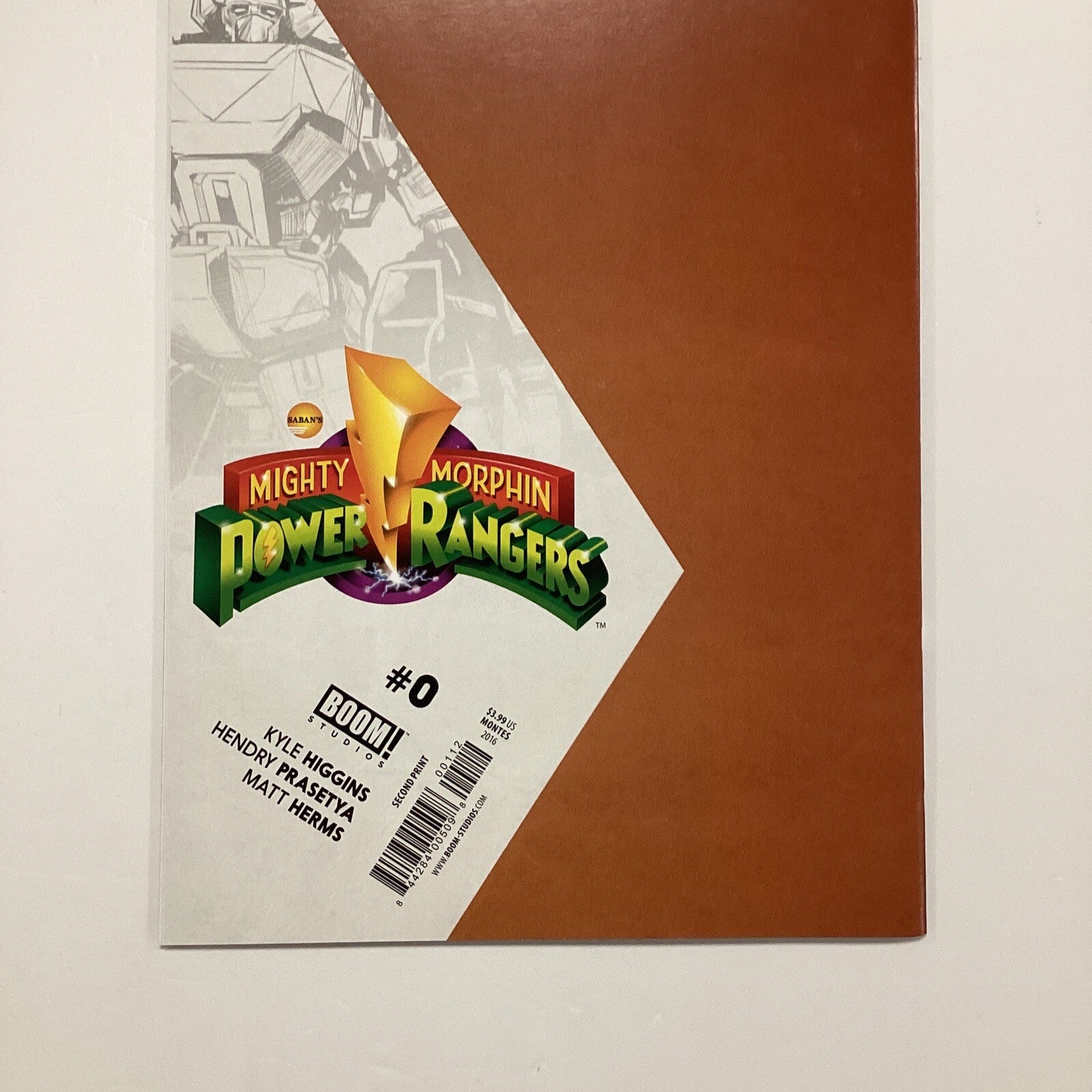 Mighty Morphin Power Rangers #0 2016 NM Second Print Green Helmet Variant Boom!8