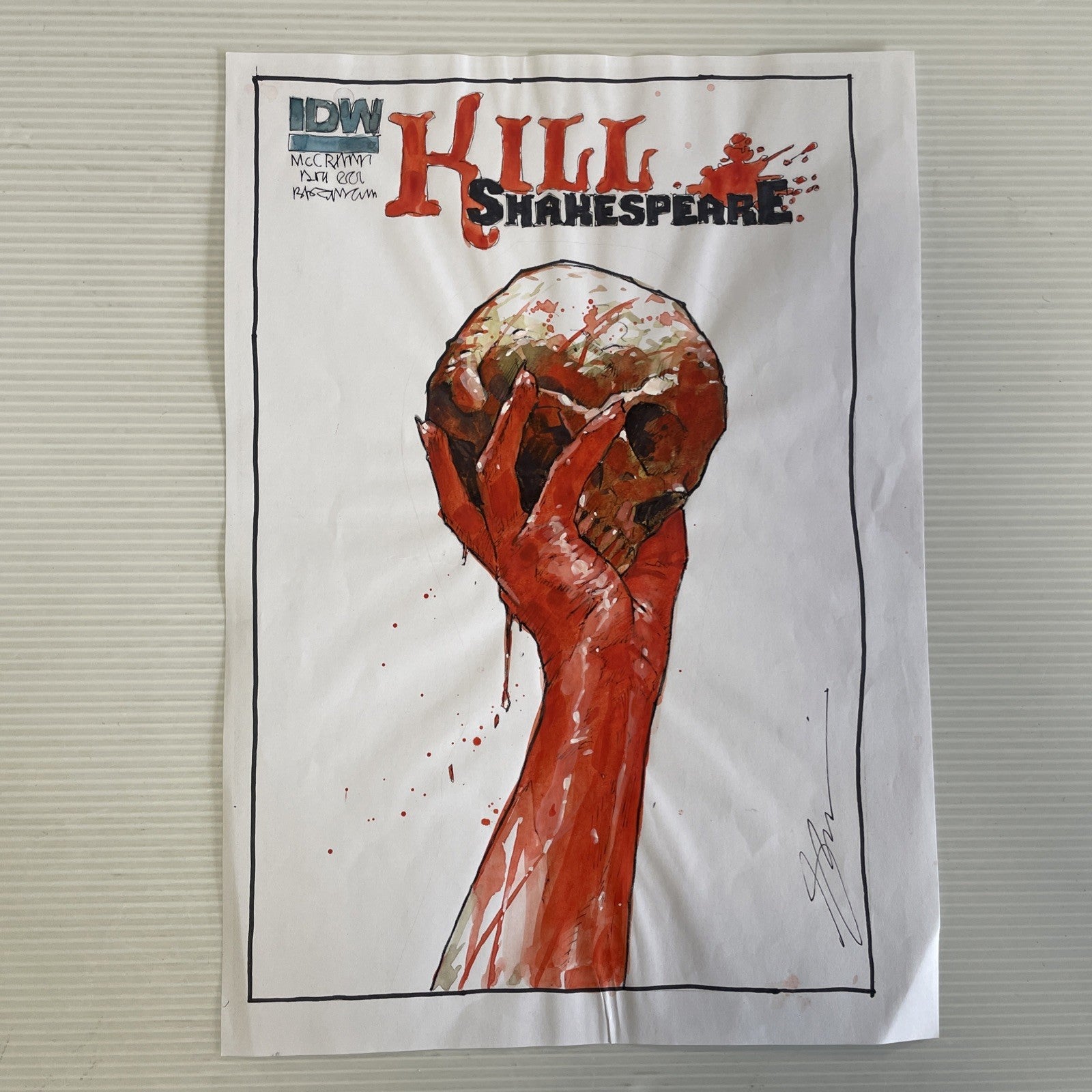 Original Artwork Concept Art based on Kill Shakespeare Sketch by Simon Davis (2)0