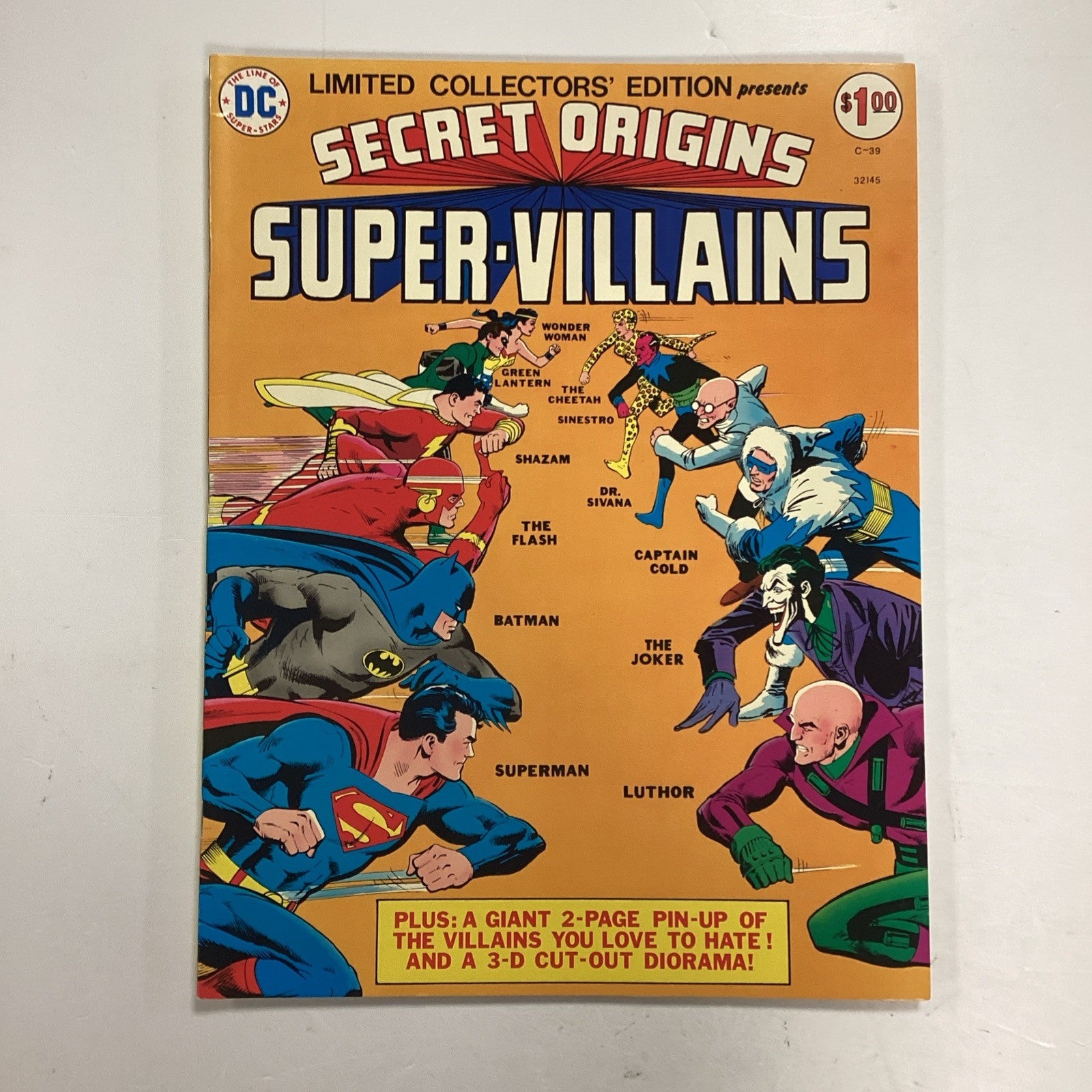 DC Limited Collectors Edition Secret Origins Super-Villains 1975 VF+0