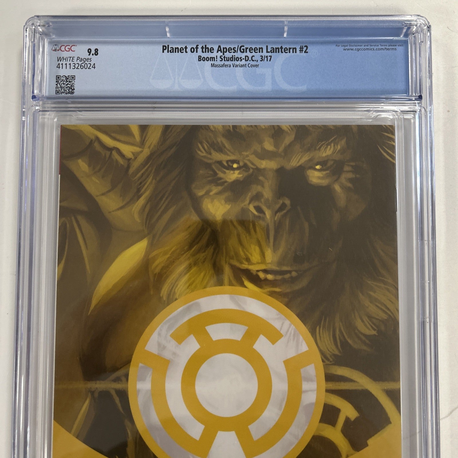 Planet of the Apes/Green Lantern #2 2017 CGC 9.8 Massafera 1:40 Virgin Variant10
