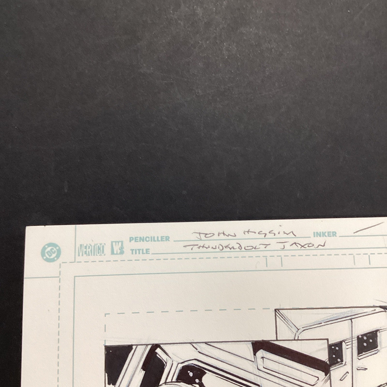 Original Artwork for Thunderbolt Jaxon #2 Page 8 By John Higgins 20064