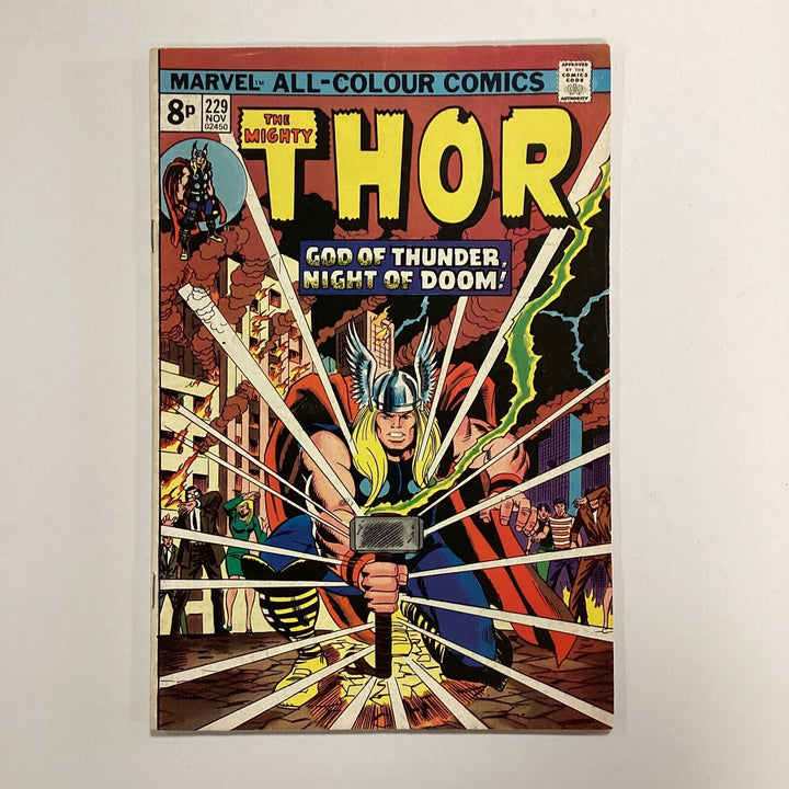 Thor #229 1974 FN+ 1st App Wolverine in advert pence copy