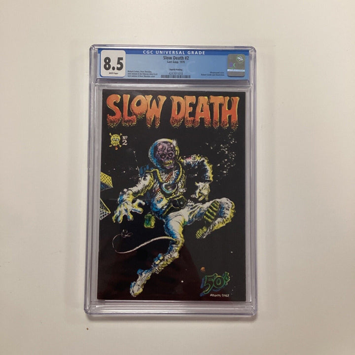 Slow Death #2 1970 CGC 8.5 White Pages Last Gasp Comics Fourth Printing