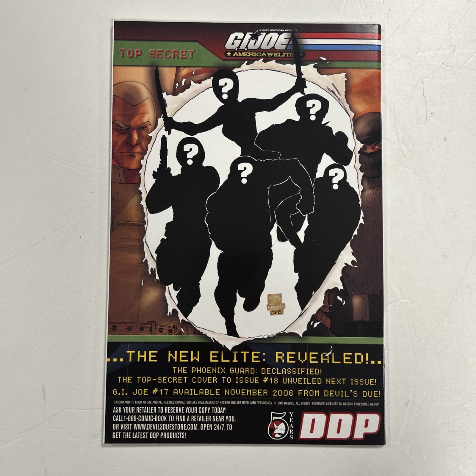 GI Joe Declassified #1-3 2006 #2 is variant cover Complete Set DDP8