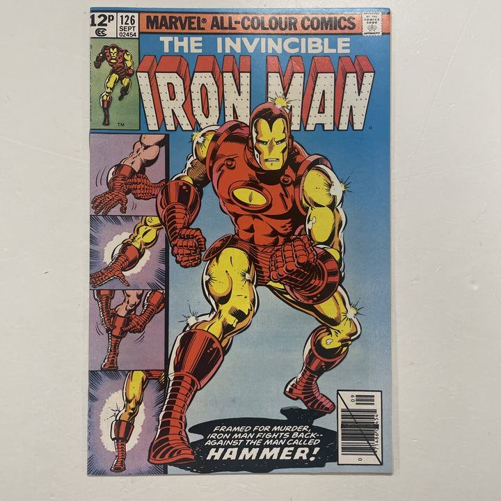 Invincible Iron Man #126 1979 VF+ Pence Copy0