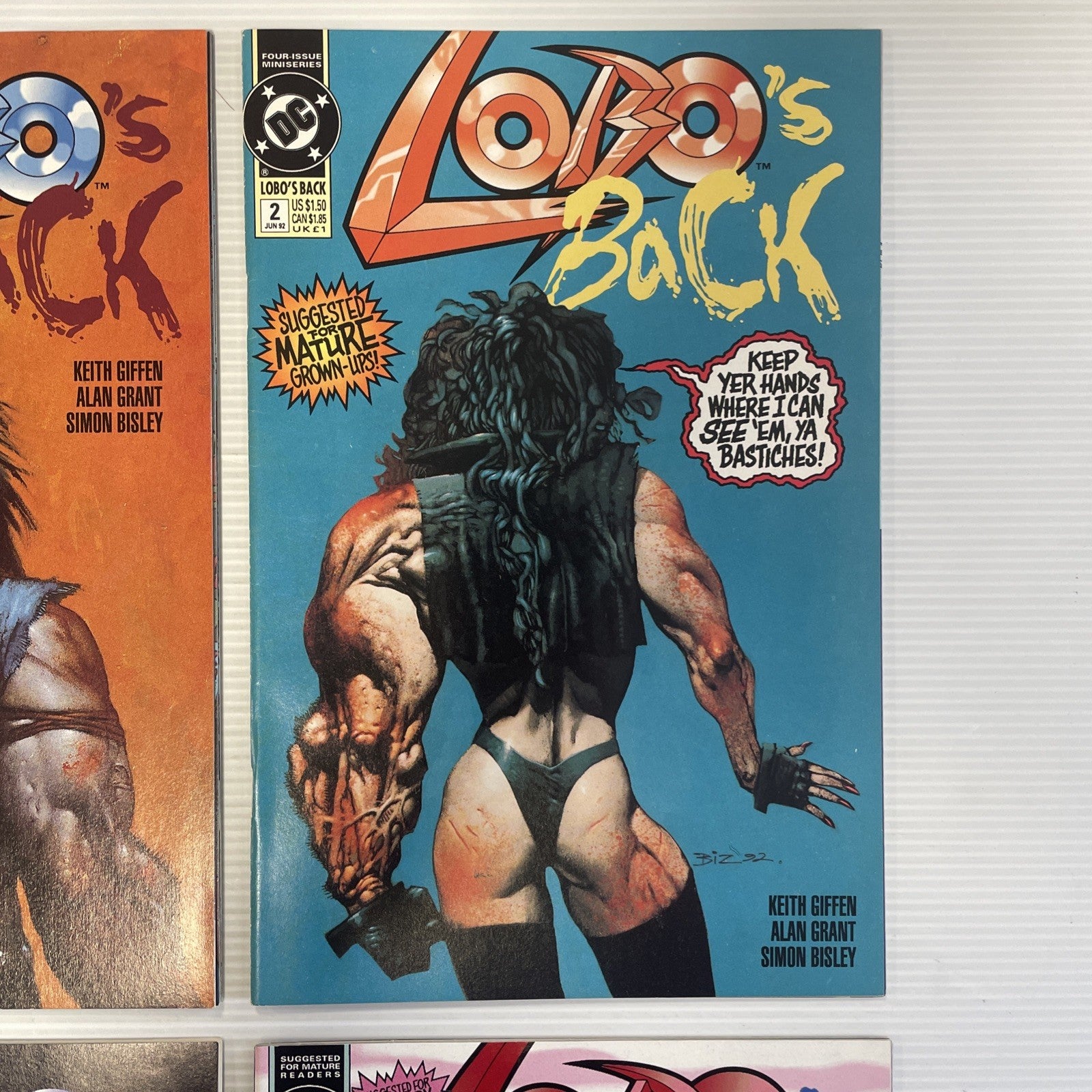 Lobo's Back #1-4 1992 Avg VF Complete Set2