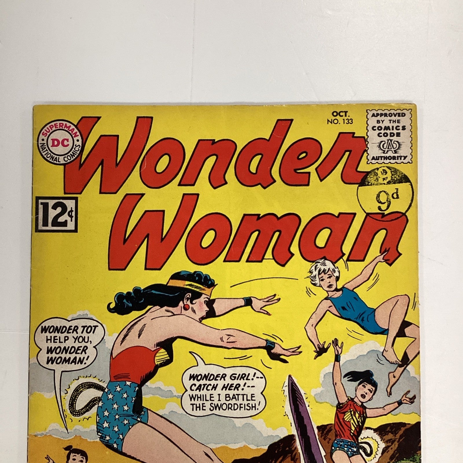 Wonder Woman #133 1962 VG/FN Pence Stamp2