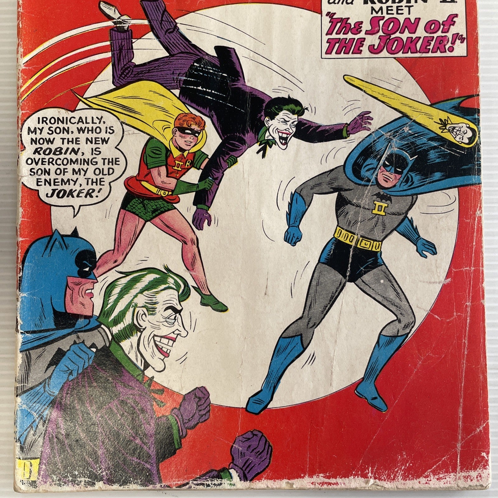 Batman #145 1962 GD Pence Stamp **Water damage, cover detached at bottom staple,2