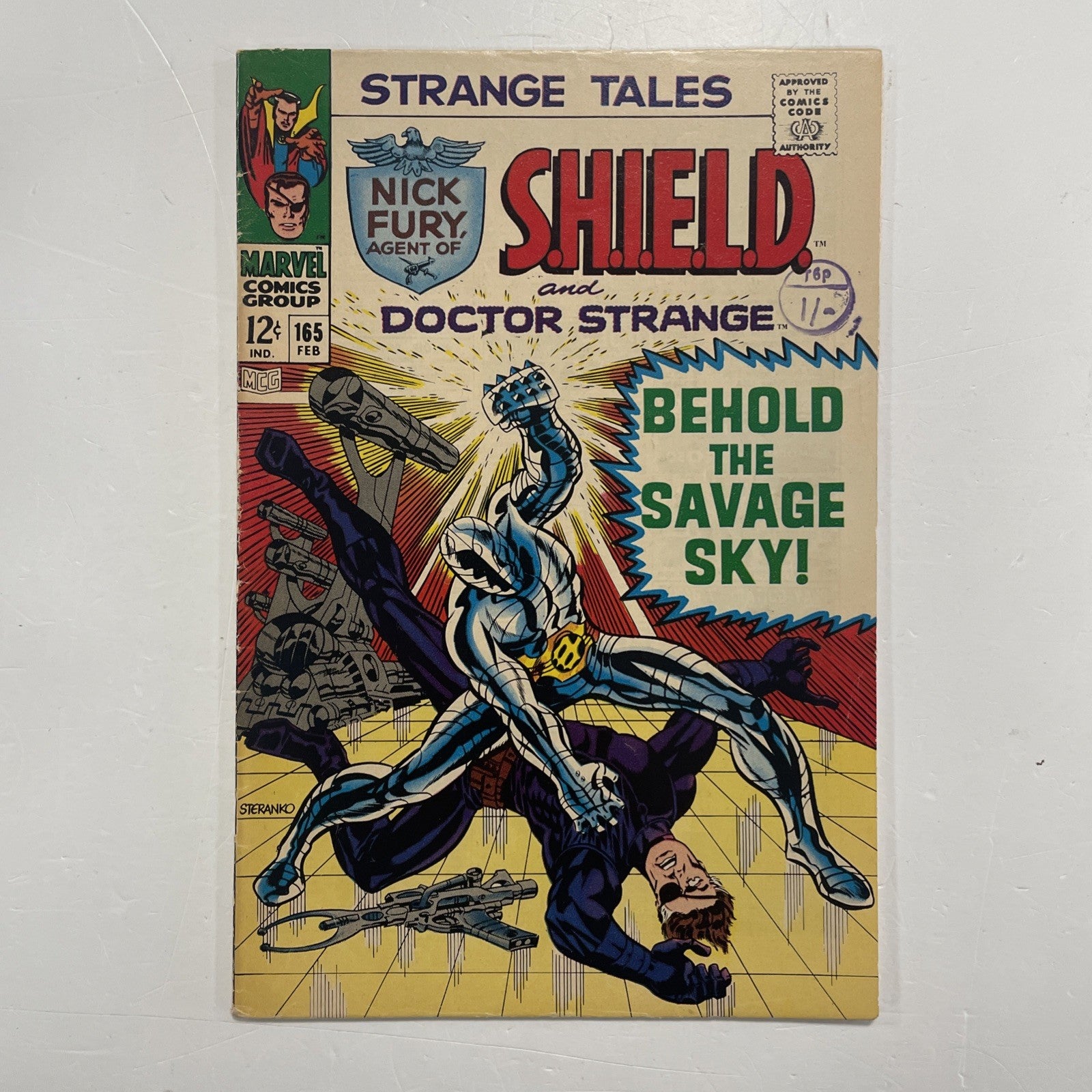 Strange Tales #165 1968 FN- 1st Appearance of Voltorg Pence Stamp0