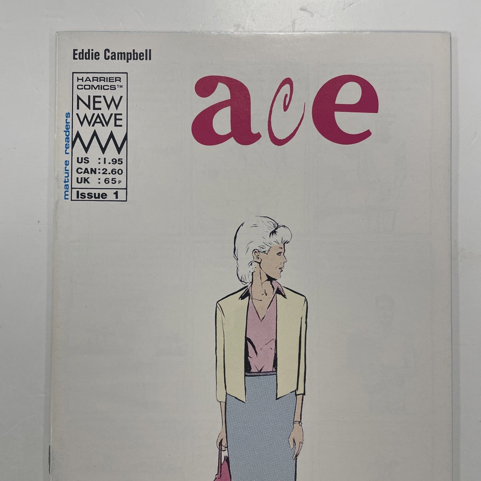 Ace #1 1988 VF By Eddie Campbell, Harrier Comics New Wave1