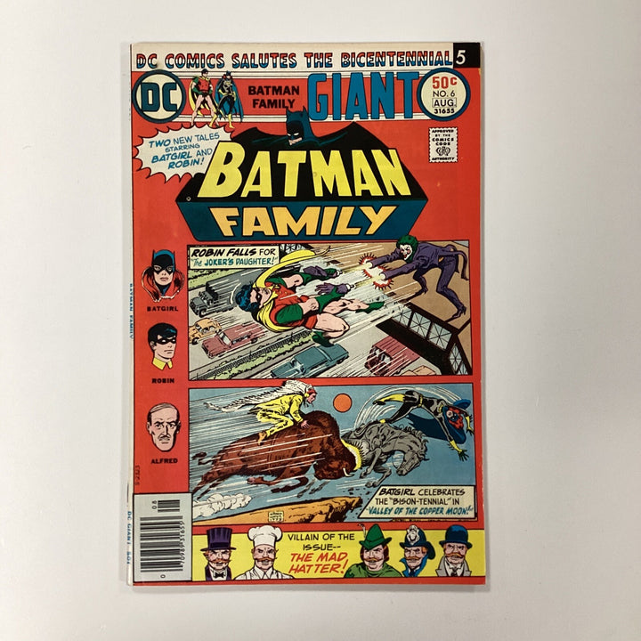 Batman Family #6 1976 VF- 1st App Jokers Daughter0