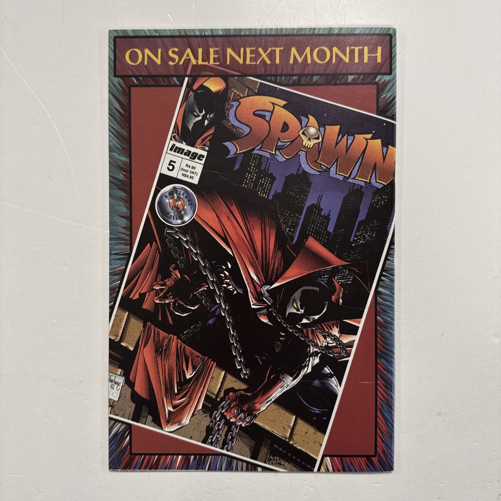 Battleaxe Press Spawn #4 1995 FN+ South African Battleaxe Press Reprint Image4
