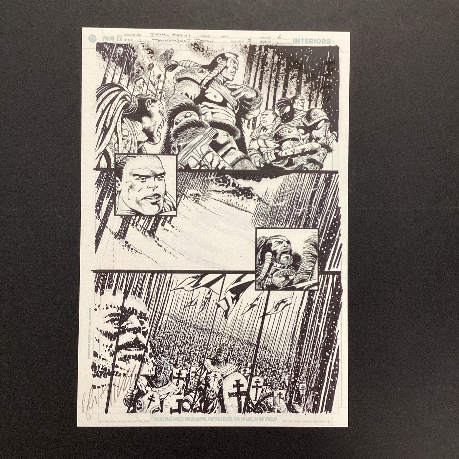 Original Artwork for Thunderbolt Jaxon #2 Page 6 By John Higgins 20060